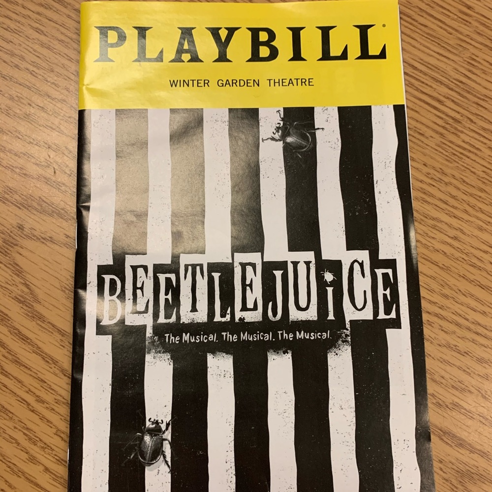 Beetlejuice Playbill